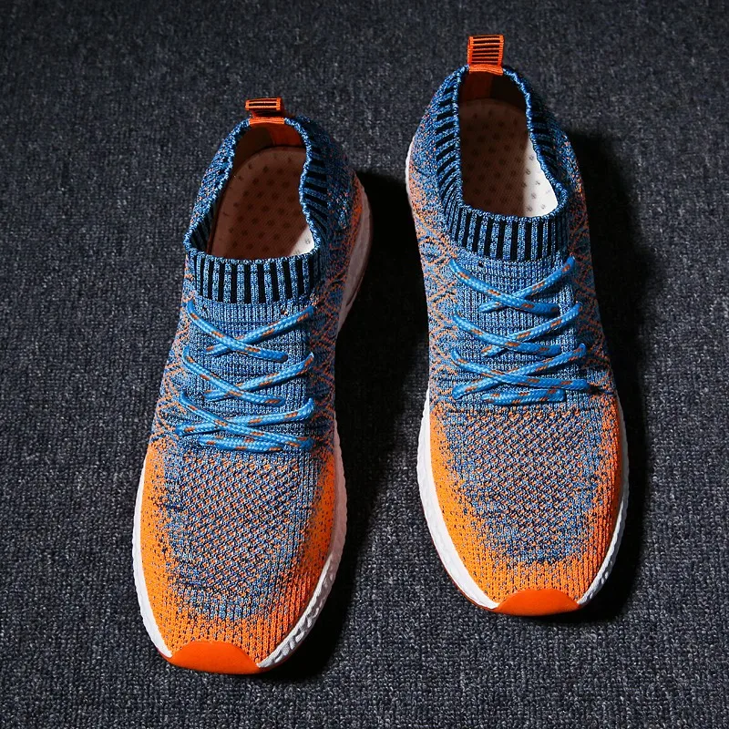 Breathable Mesh Men Sport Shoes Wearable Anti-Slippery Running Light Comfortable Elastic Outdoor Trainers Sneakers Cheap | Спорт и