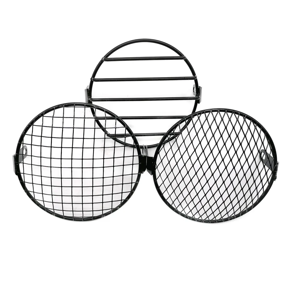 Универсальный мотоциклетный винтажный протектор фары ретро Гриль свет лампа