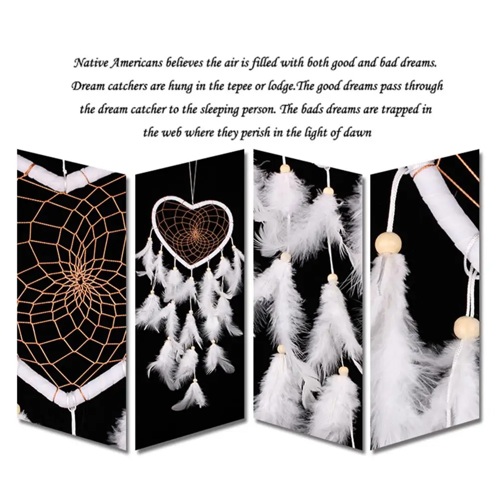 Ловец снов с перьями колокольчик ветром изысканное настенное украшение в форме