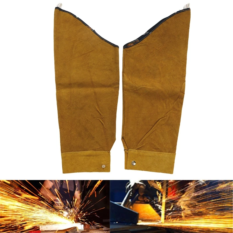 

Split Leather Heat Resistant Welding Sleeves Protective Armband for Welding Tool
