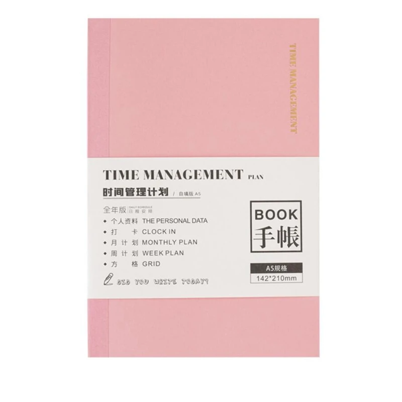 

Undated Daily Weekly Monthly Plan Refill Planner Organizer Agenda Notebook Grid Journal A5 School Stationery