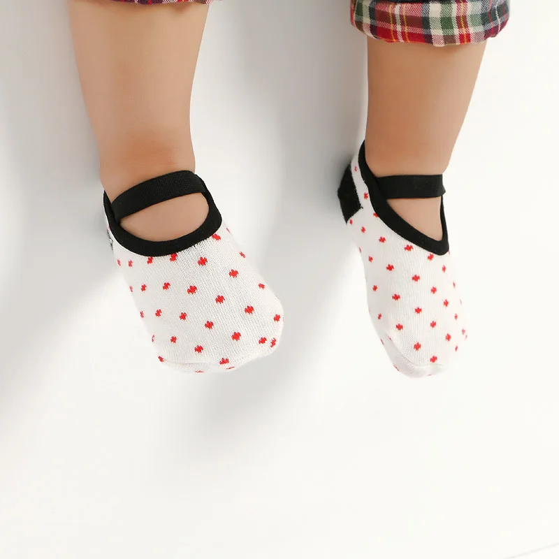 Calcetines antideslizantes de algod&oacute;n para beb&eacute;s, medias para ni&ntilde;os de 0 a 3 a&ntilde;os, 2 pares-2