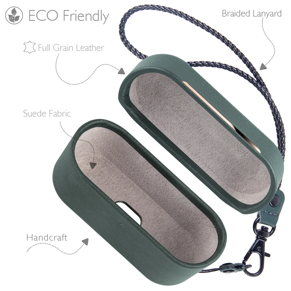 

High quality For airplads Pro 3 generation wireless Bluetooth earphones storage cover luxury leather headset storage box