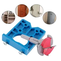 drilling jig hole opener 35mm hinge hole diy locator accurate drill woodworking tools hinge drilling jig guide door hole opener