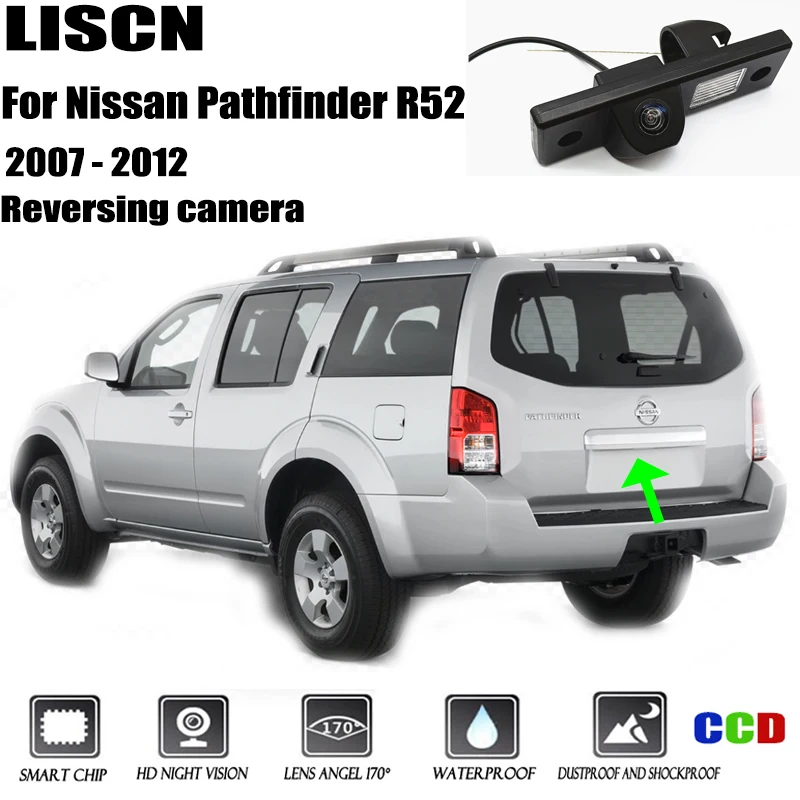 Для Nissan Pathfinder R52 2007 2008 2009 2010 2011 2012 запасная камера/номерной знак камера/CCD/ночное