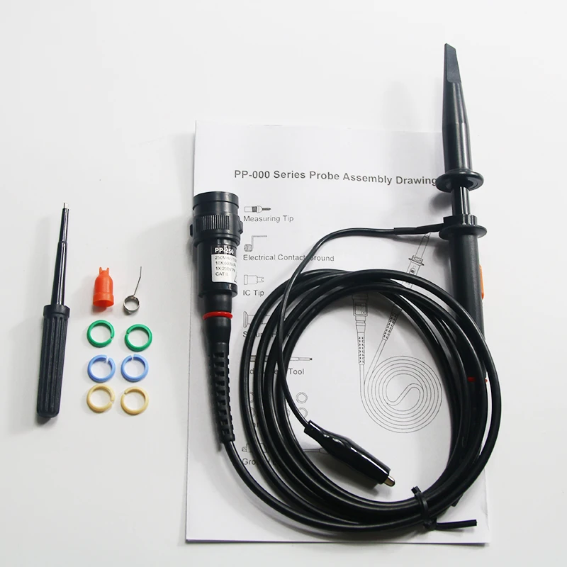 Hantek PP 80/PP 150/PP 250 цифровой щупов осциллографа 60 МГц 100 200 осциллограф клип зонда