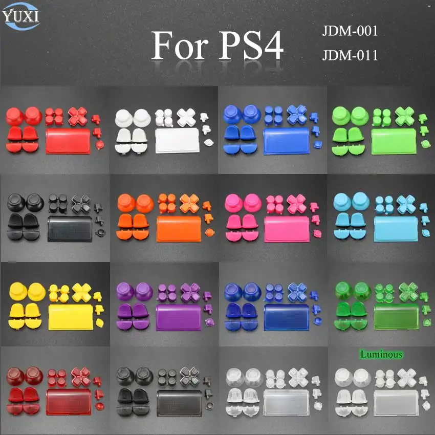 Полный комплект YuXi запасные части для Sony PlayStation Dualshock 4 PS4 JDM 001 011 Controlle L1 L2 R1 R2 D Pad
