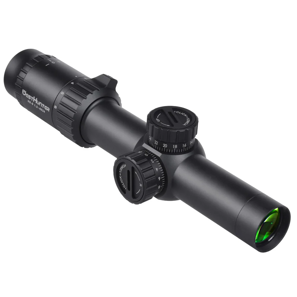 Охотничий компактный прицел WestHunter HD-S 1 2-6X24 тактический Mil Dot оптическая винтовка