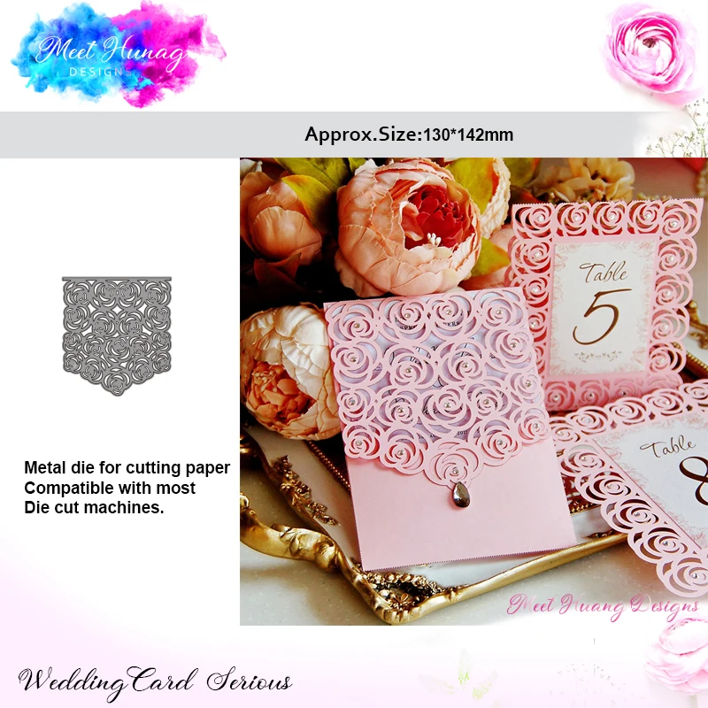 Meet Huang Roses Lace Dies Скрапбукинг цветы металлические режущие штампы для рукоделия Новинка штамп трафарет изготовление бумажных карточек DIY