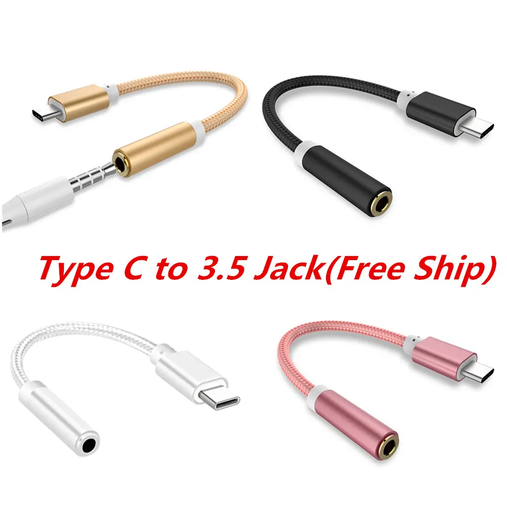 Кабель с разъемами типа C и 3 5 ММ Наушники Кабель-адаптер разъемом usb Type-C USB-C