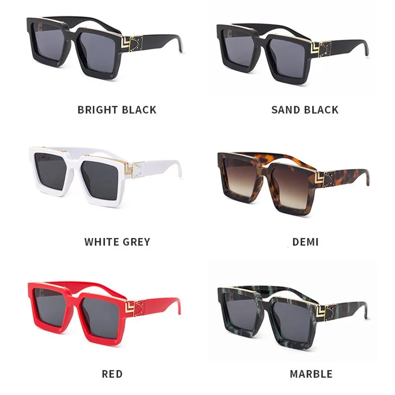 

Q Casual Brand Design Goggles Punk Square Personality Sunglasses Ultraviolet-proof Glasses Unisex Integrated Eyewear UV400