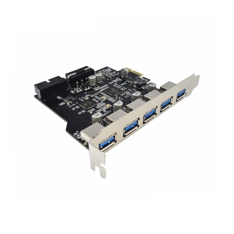 Плата расширения Superspeed с 7 портами PCI-E на USB 3 0 5 портов экспресс-карта для