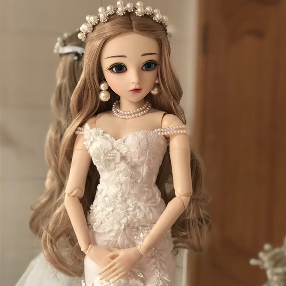 BJD 60 см 1/3 куклы для девочек игрушки косплея с свадебным платьем наряд обувь