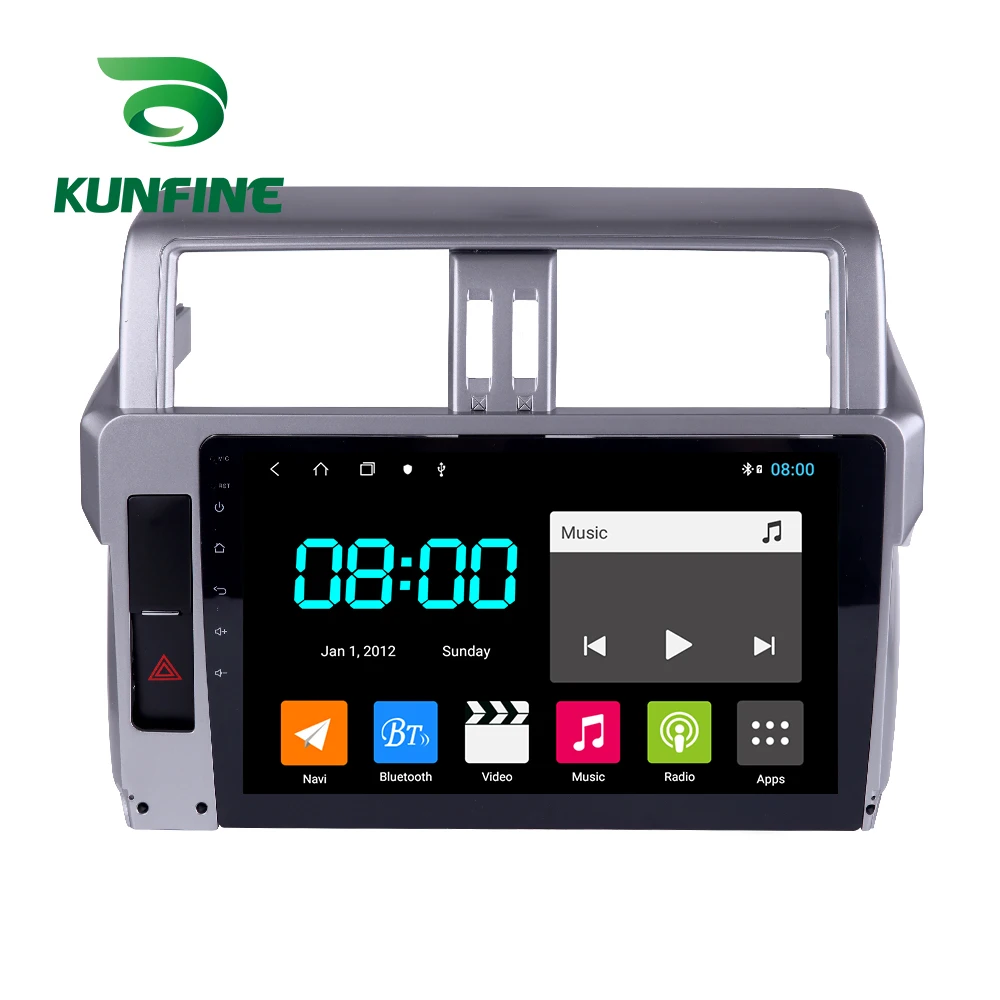 Автомобильная стереосистема для Toyota Land Cruiser Prado 10 13 14 17Octa Core Android 0 автомобильный DVD