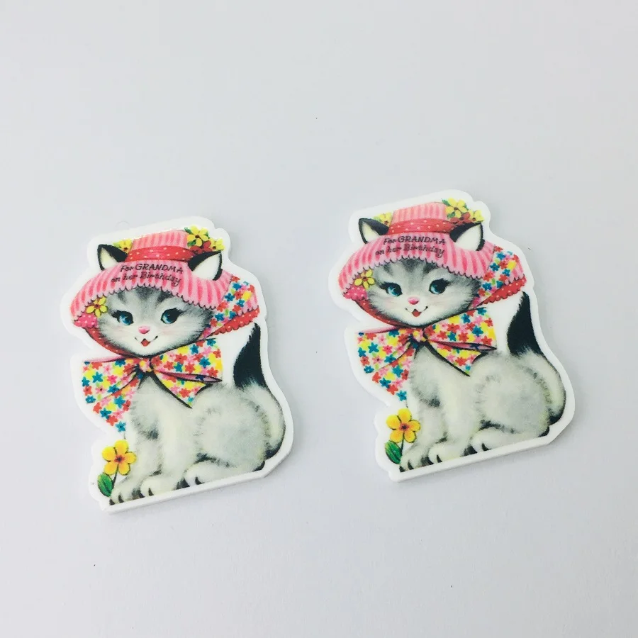 10 шт./лот кошка головистой формы плоскостной транзистор Смола поделки смоляные