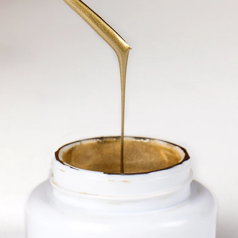 Гель для ногтей с металлическим эффектом розовое золото УФ-светодиодный