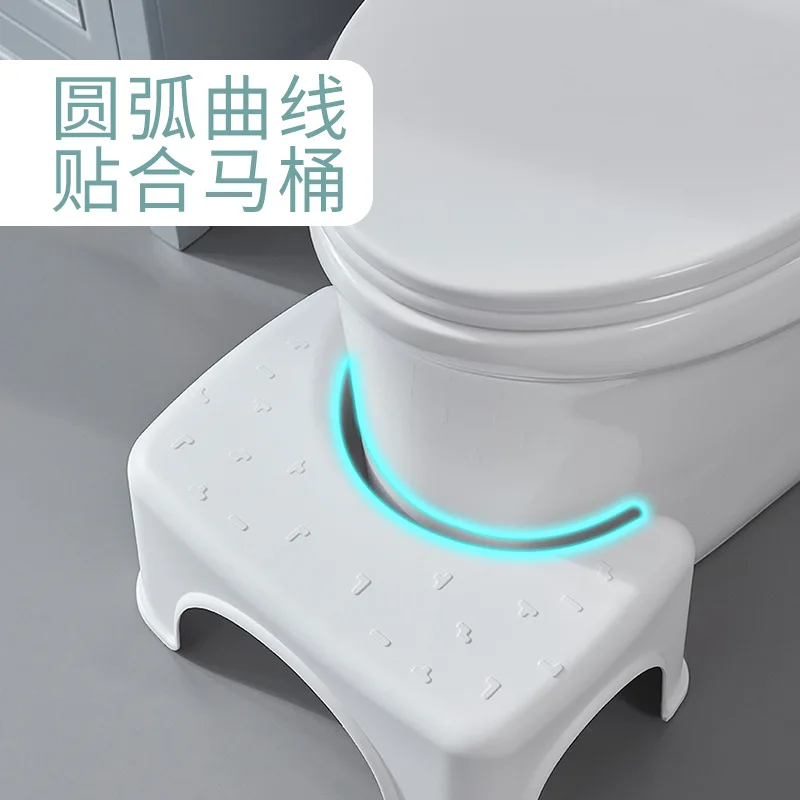 

Simple toilet stool with bedpan, 7 inches about 17.8cm white Bathroom toilet footstool On a footstool Toilet toilet squat toilet
