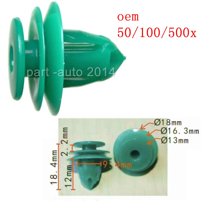 50 / 100 / 500x OEM фиксатор внутренней отделки дверной панели, крепеж для Honda 91560-SZW-003 91560SZW003