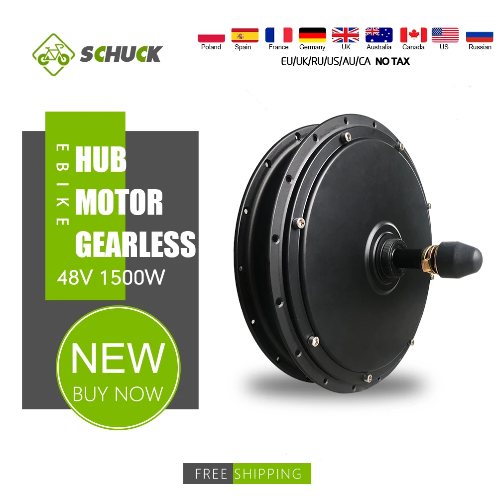 

Ebike 48V 1500W Hub Wheel Motor Brushless Non-gear Hub Motor Electric Bicycle Front and Rear Drive Motor Kit