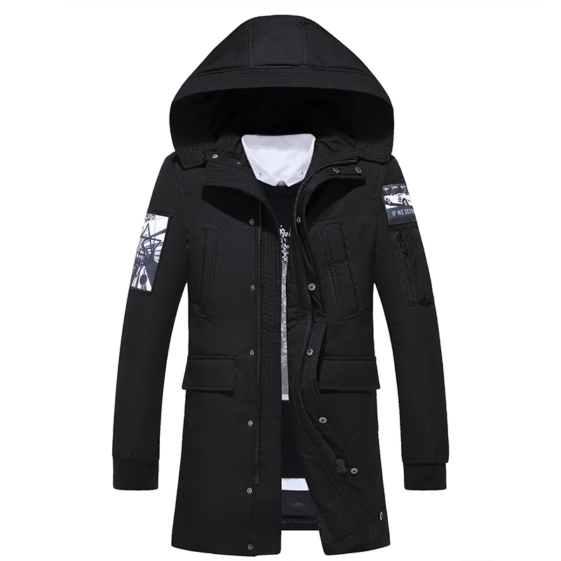 Новое поступление 2018 зимняя мужская куртка с хлопковой подкладкой длинное