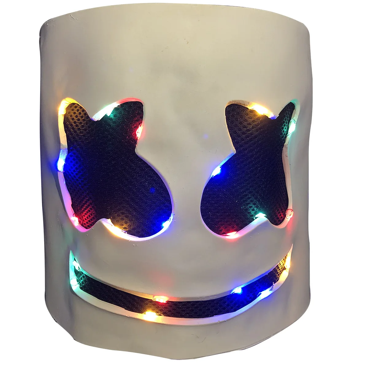 Marshmallow cos электрическая силловая DJ Marshmello с одинаковой головкой маска для