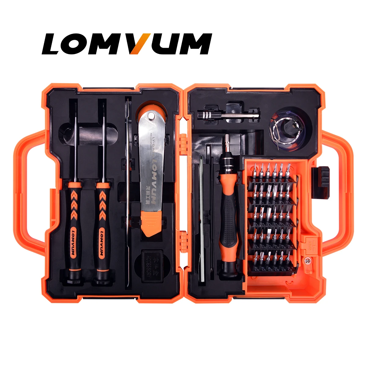 LOMVUM мини-отвертка набор магнитных прецизионных отверток Набор разборных хромированных отверток Vandium Набор бит