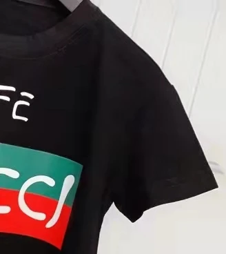 

2-10 years old kid's Summer cotton White and black T-shirt