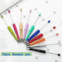 20pcs bead pen gift for guest add a bead jewelry ball pen decorative beaded gift diy party favor birthday present
