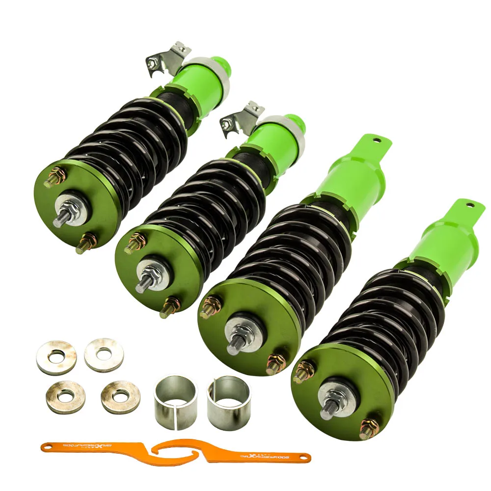 Наборы для понижения Coilover Honda Civic EK EJ 96-00 зеленая подвеска с регулируемой высотой