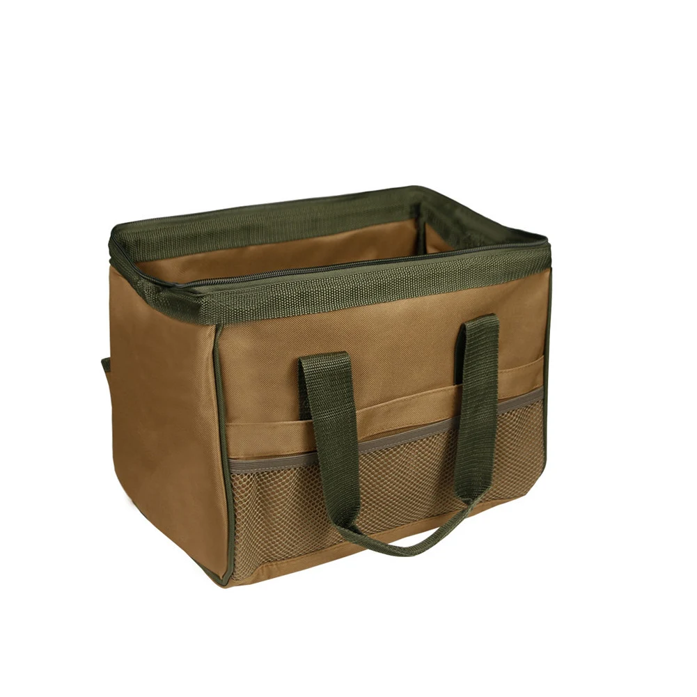 

With Multi Pockets Garden Tool Bag Portable Carrier Home Planting Yard Oxford Cloth Lawn Large Capacity Tote Durable