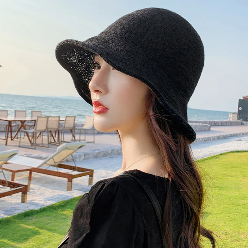 Женская летняя Соломенная пляжная шляпа складная Складная дорожная упаковочная