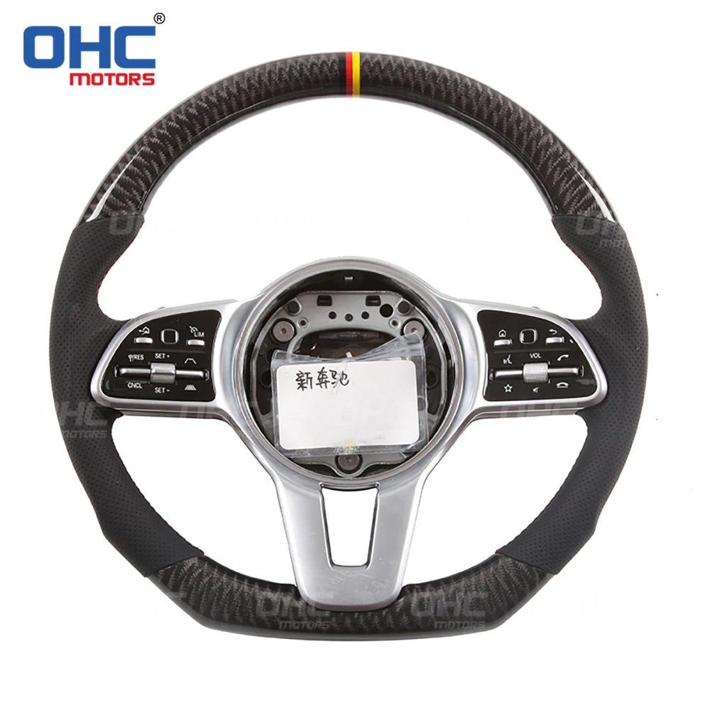 

Real Carbon Fiber steering wheel for W205,S205 W213 N293 W24 C117,X117 C238,A238 C257 C E EQC B CLA GLE GLS
