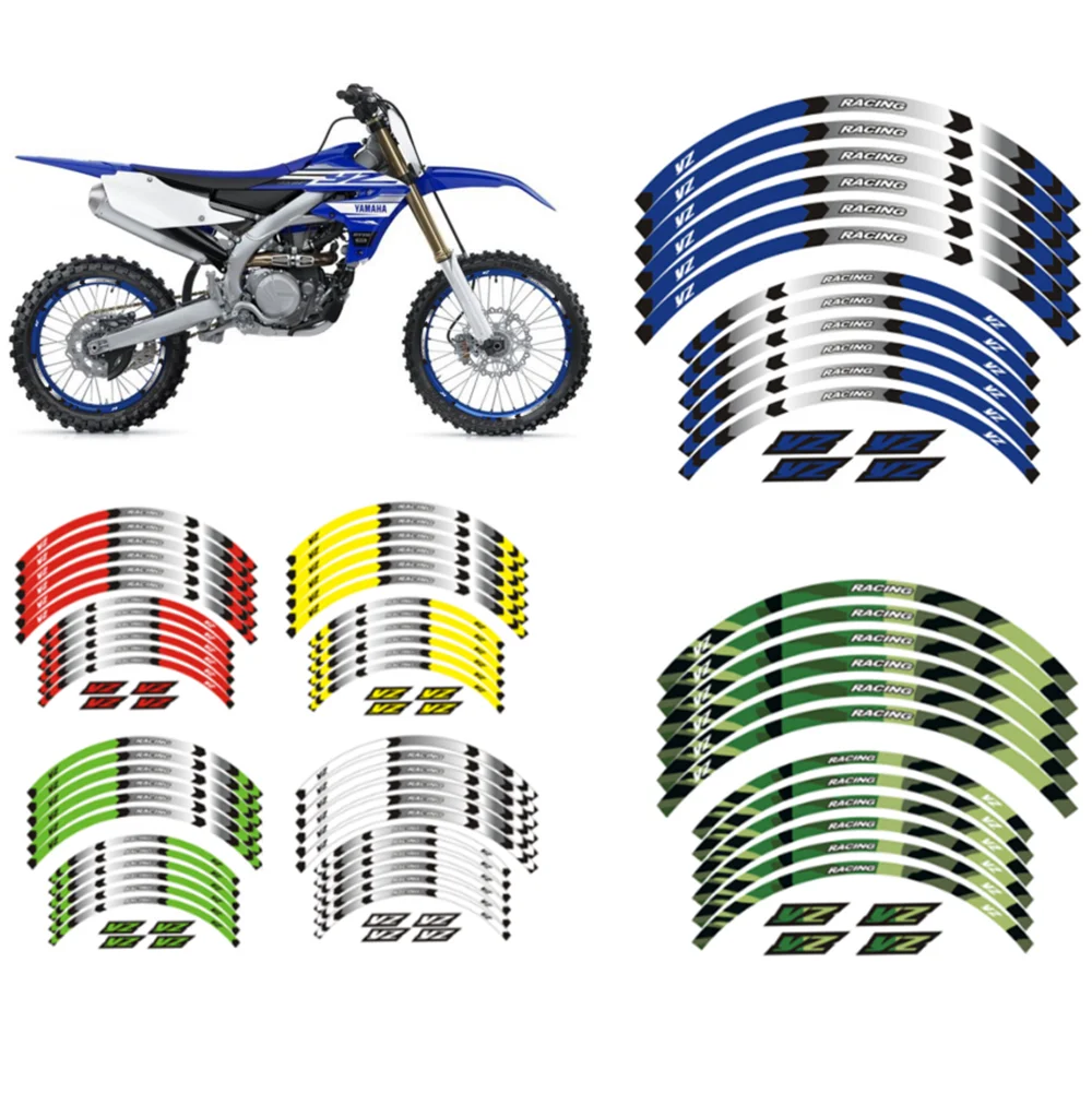 

FOR YAMAHA YZ 125X YZ 250X YZ 250FX YZ "18 "21 RIM WHEEL STRIPES TAPE STICKERS