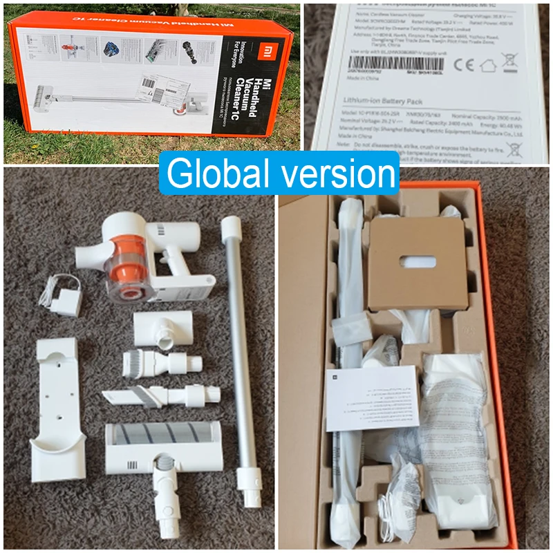 Пылесос Xiaomi 1C глобальная версия беспроводной пылесос для дома 20000 па циклонный