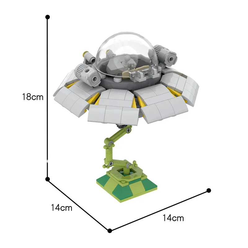 

Buildmoc Cartoon Movie Series Modular Character Image Creator Expert Spaceship Through Time Building Block Model Kid Toy Gift