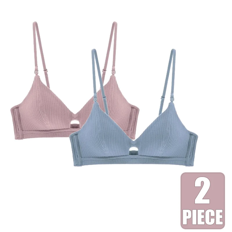 Комплект из 2 предметов бюстгальтер топ сексуальный женский треугольный