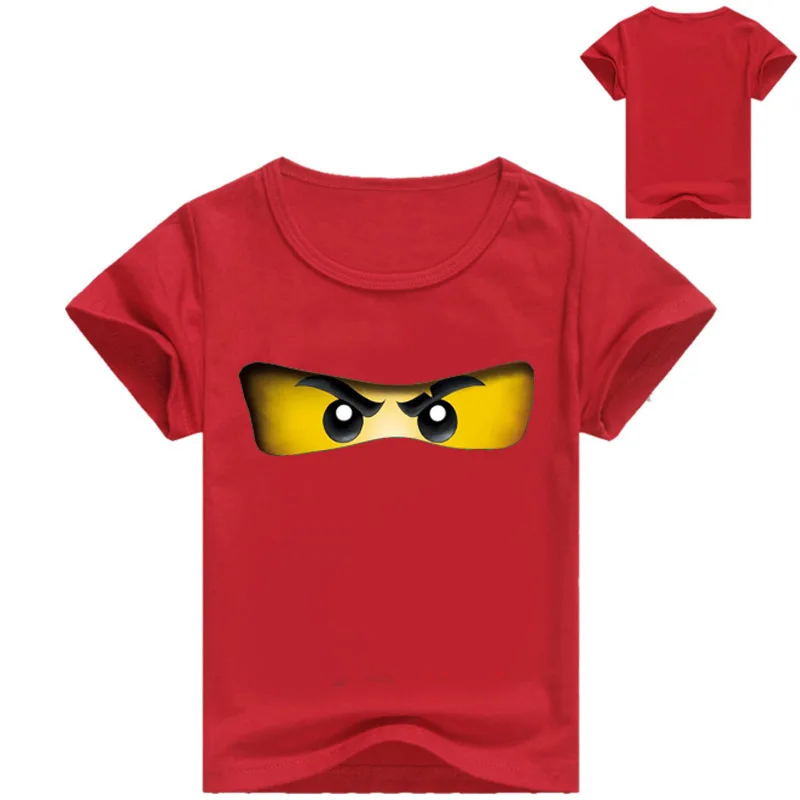 2018 летние футболки для мальчиков Ninja Ninjagoed девочек с коротким рукавом одежда