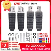 cvk 1pair aluminum alloy anti skid black cnc folding foot pegs pedal rest front and rear footpegs footrest for suzuki gsf400 74a