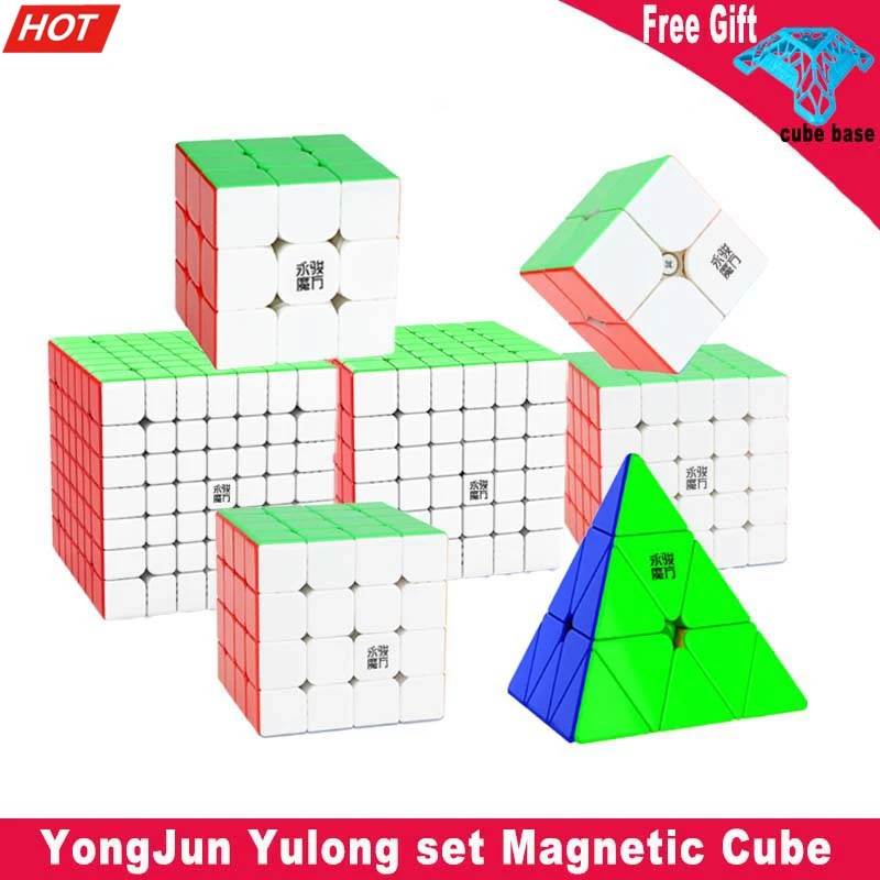 

Магнитный магический куб Yongjun yulong 2 м 2x2 3x3 Yongjun Yu series Yulong Магнитный пазл 4x4 5x5 6x6 7x7 кубики для соревнований в виде пирамиды