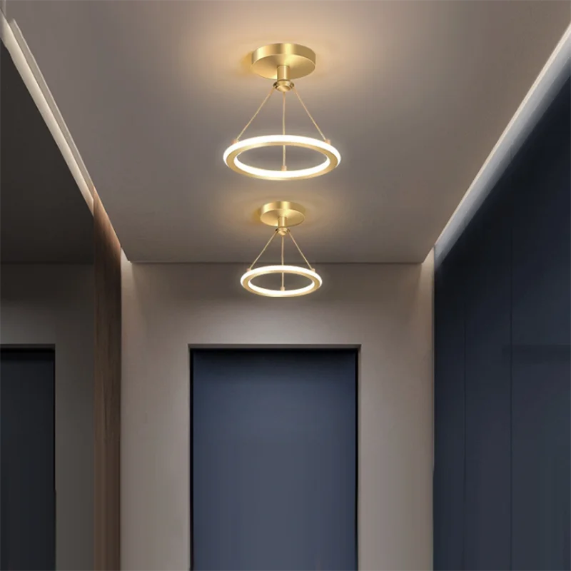 

Modern LED Ceiling Lamps For Aisle Bedroom Corridor Indoor Ring Lighting Fixture Lights Ceiling Mount Luminaire Lustre