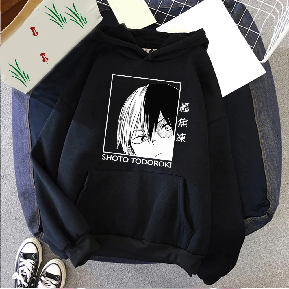 

Мужские и женские толстовки My Hero моя Академия шото Тодороки пуловеры свитшоты Смешные уличная одежда с мотивами из аниме топы