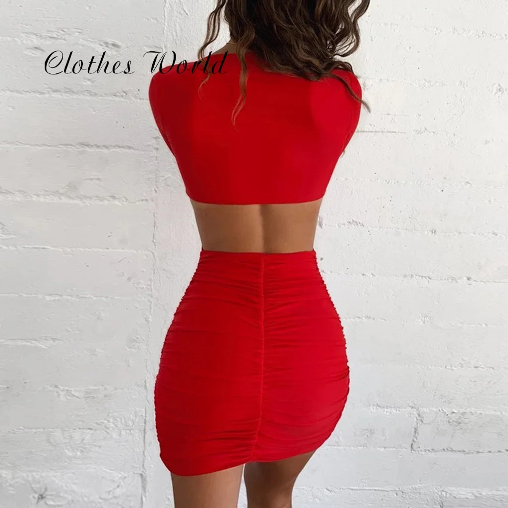 Модное женское повседневное мини-платье с v-образным вырезом и длинным рукавом из