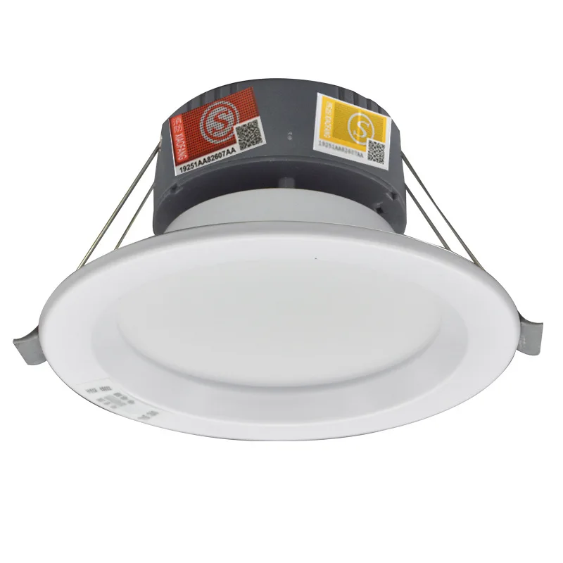 

Lighting Control 6000K LED Emergency Light Round Shape LED Indoor Light 5W 8W 12W Emergency Downlight
