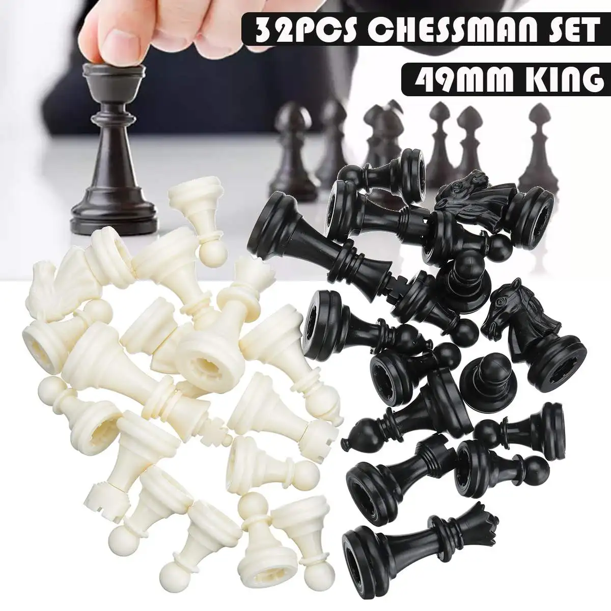 

High Quality Chess Game Chess Set Without Chessboard 32 Chess Pieces Kids Toys Playing Game