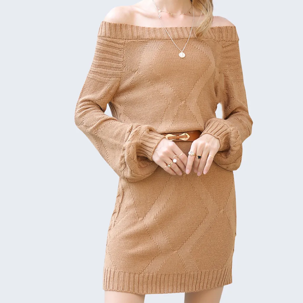 Женское платье женская мода зима теплое сексуальное элегантное повседневное