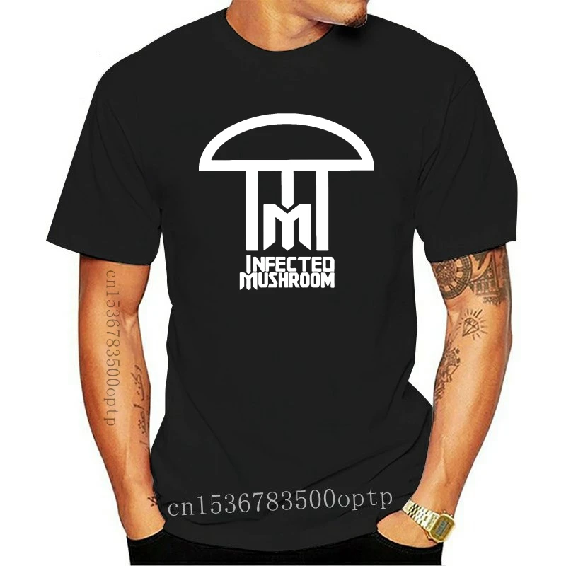 

New Infected Mushroom Logo Men'S T-Shirt Black White S-2Xl B Casual Tee Shirt
