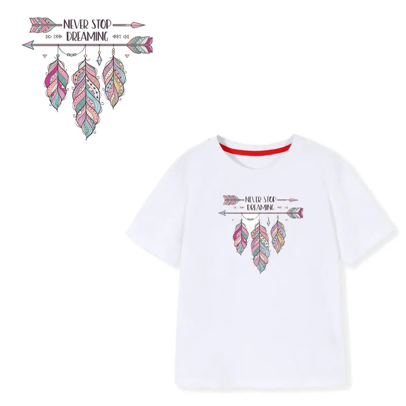 Симпатичные патчи с перьями для утюга одежды термопереводная наклейка на одежду