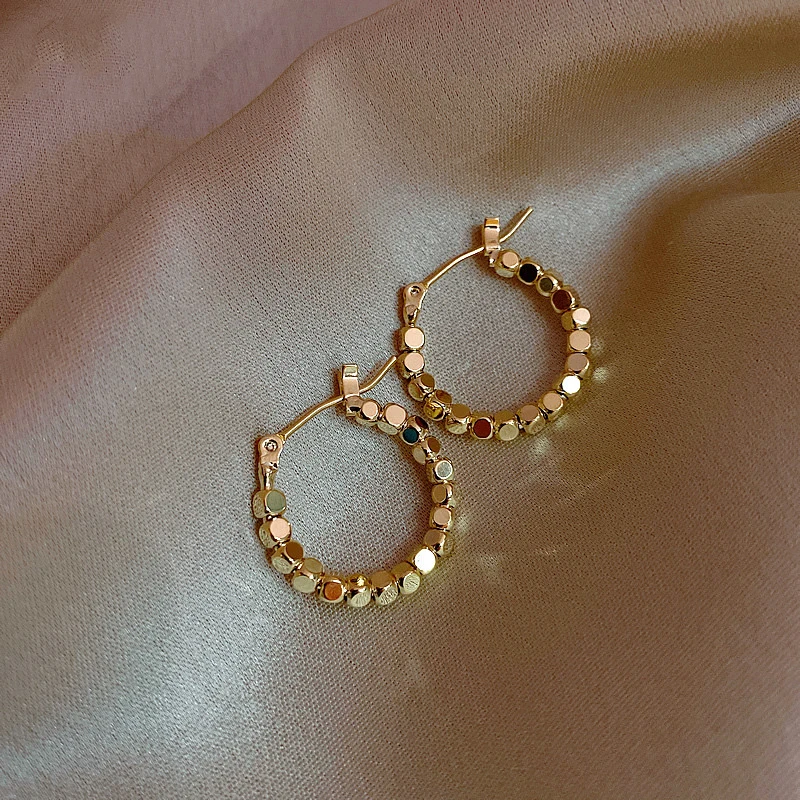 

Classic Party HIP-HOOP Earrings made of small metal squares fashion Korean women jewelry Halloween unusual girl's sexy Earrings