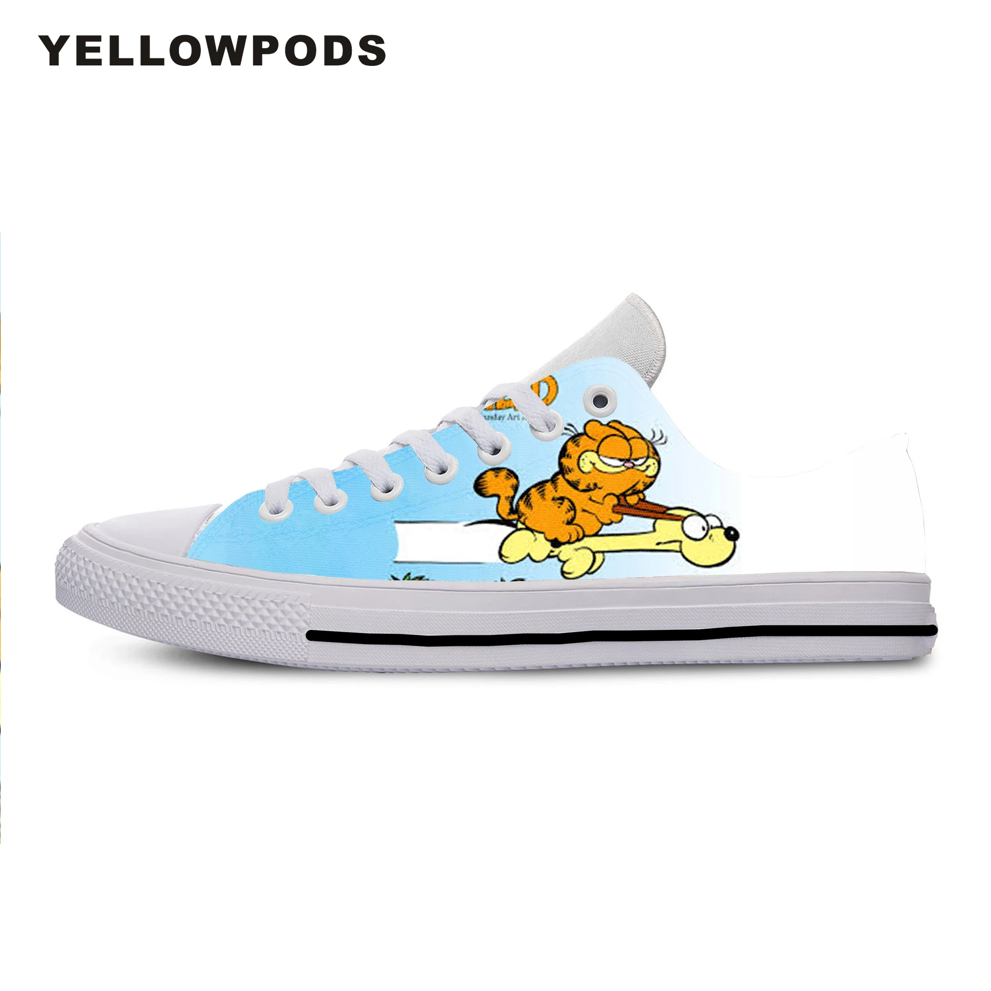 

Mens Casual Shoes Hot Sale New Handiness Casual Cartoon Cute For Garfield Men Breathable Canvas Walking Man Shoes Factory Sales