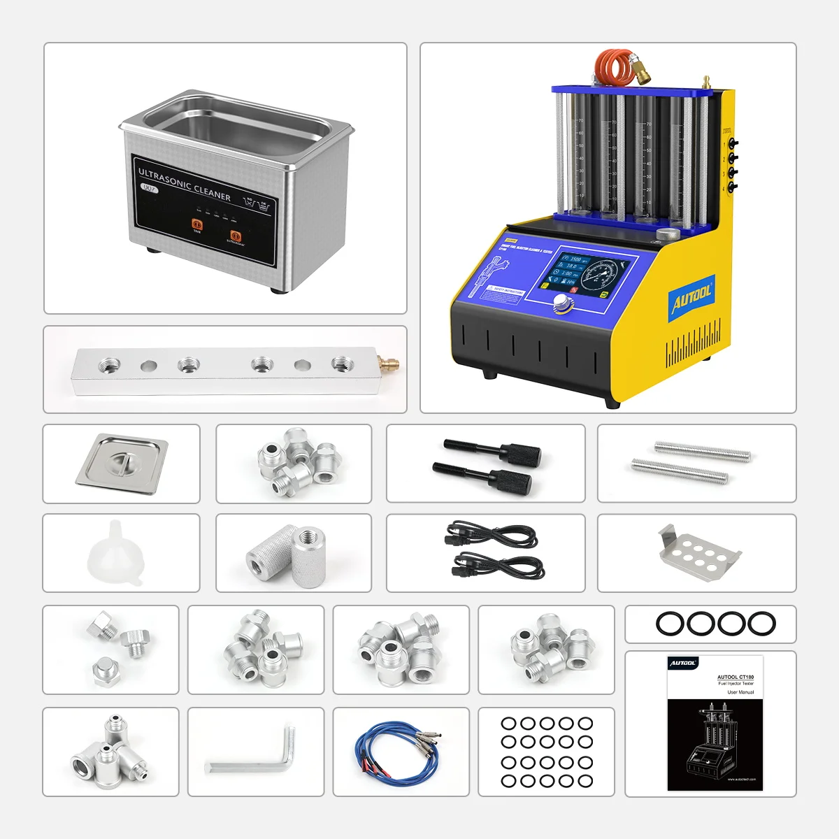 AUTOOL CT180 интеллектуальное обновление тестер топливной форсунки Очистительная
